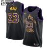 Camiseta Niños Los Angeles Lakers Lebron James 2023-24 Nike City Edition Negro Swingman